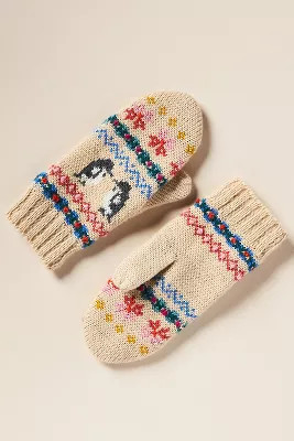 French Knot Penguin Palooza Mittens | Anthropologie (US)