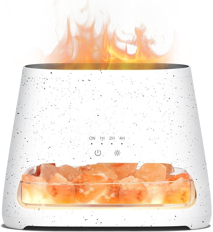 SALKING 2-in-1 Himalayan Salt Lamp & Ultrasonic Essential Oil Diffuser, Aromatherapy Diffuser Coo... | Amazon (US)