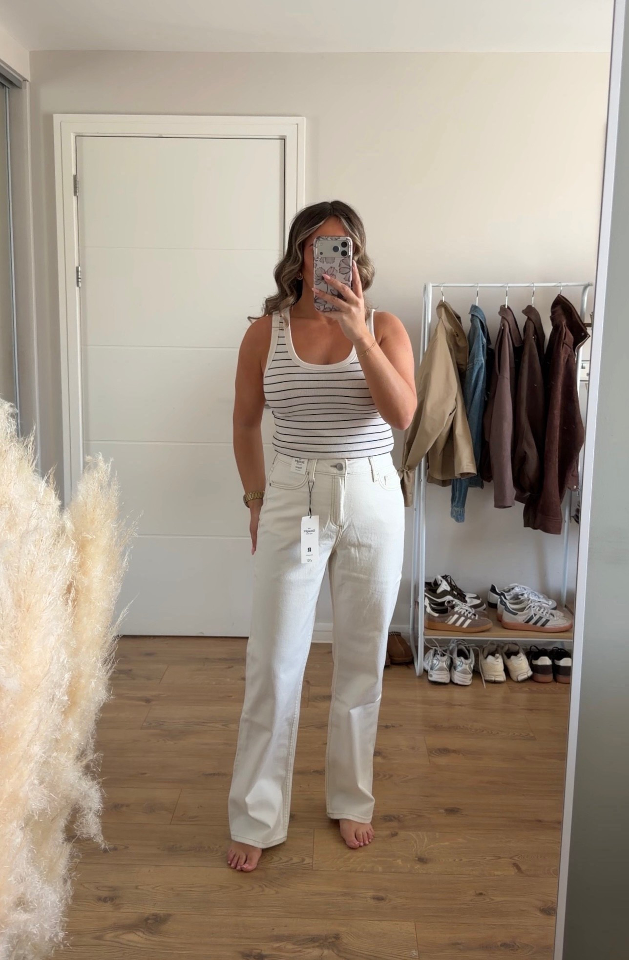 Wow wow wow!!! They have done it again with the perfect off white straight leg jeans for £16!!! Also available in 3 leg lengths!

I’m a uk size 10 and I’m 5ft 4 wearing 10R

Primark denim, spring denim, white jeans, 

#LTKspring #LTKjeans #LTKstyletip
