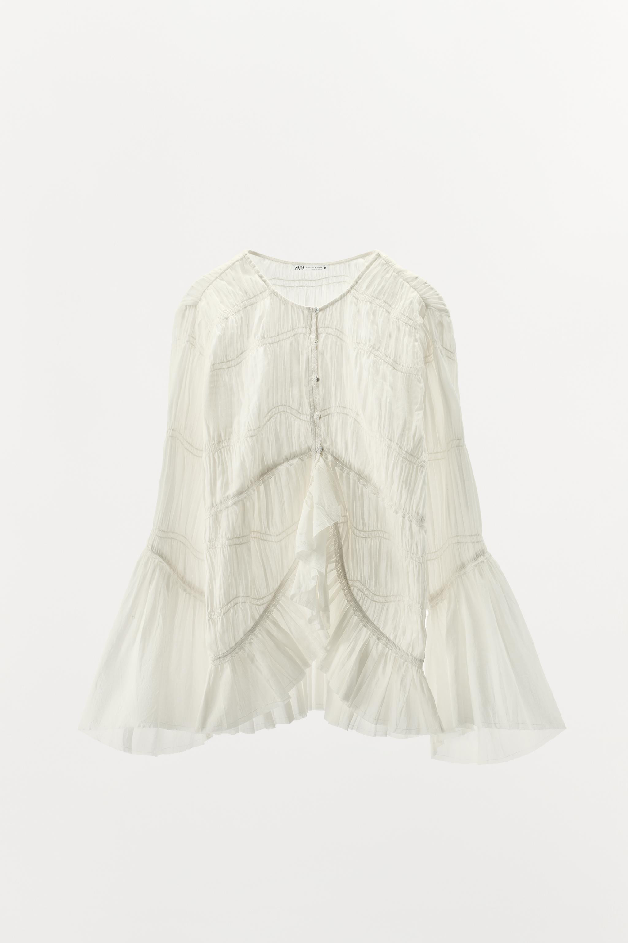 ASYMMETRIC TEXTURED BLOUSE LIMITED EDITION | Zara US