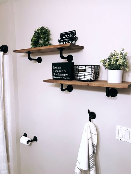 Bathroom makeover, Target home, Amazon home, Bathroom decor, farmhouse bathroom, black & wood decor, Hearth and Hand, Amazon bathroom decorr

#LTKover40 #LTKhome #LTKfindsunder50