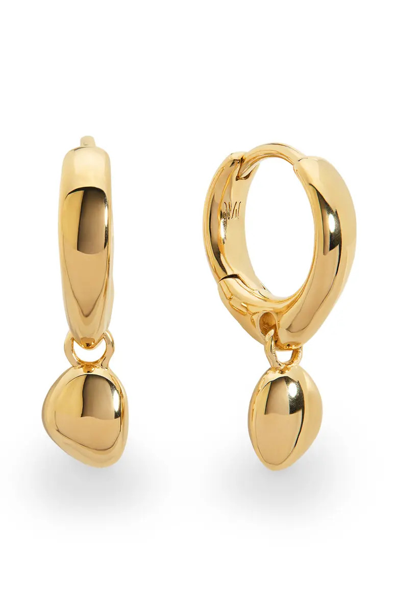 Nura Stone Huggie Hoop Earrings | Nordstrom