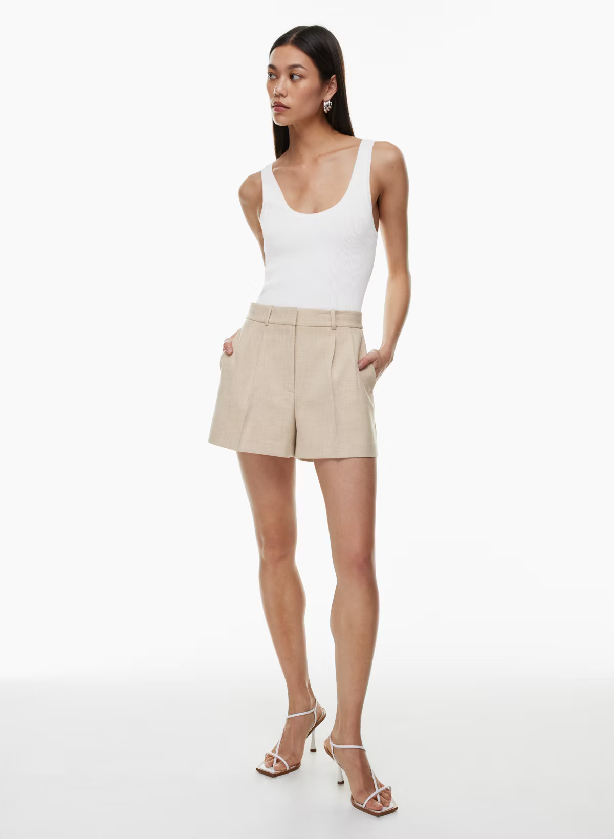PLEATED MINI SHORT | Aritzia
