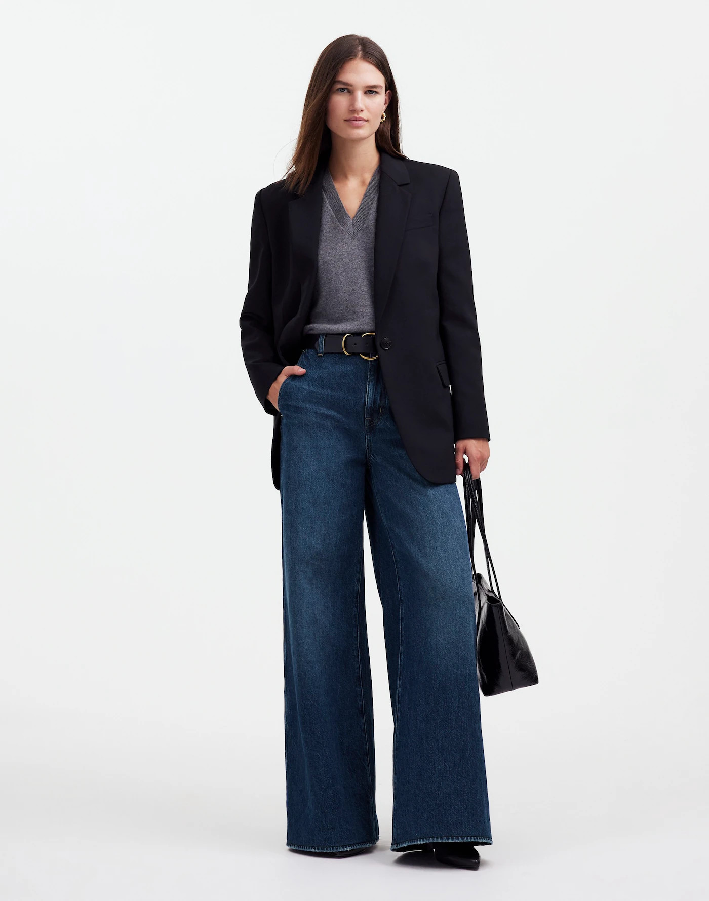 Wide Sweep Denim Trousers | Madewell | Madewell