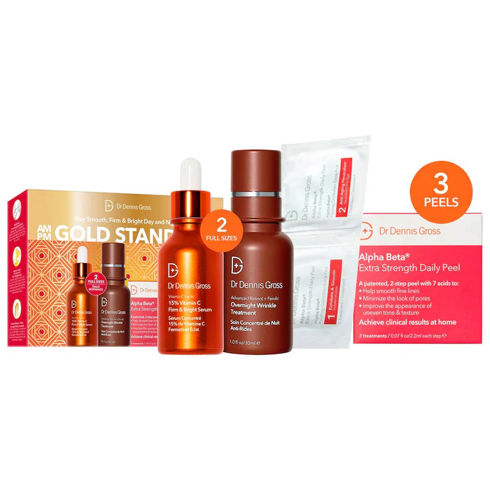 Gold Standard Kit with Full Size Vitamin C and Retinol - Dr. Dennis Gross Skincare | Sephora | Sephora (US)