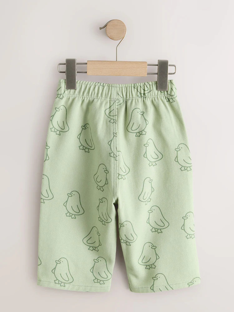Green Duck Print Pull On Wide Trousers (3mths-7yrs) | Next US