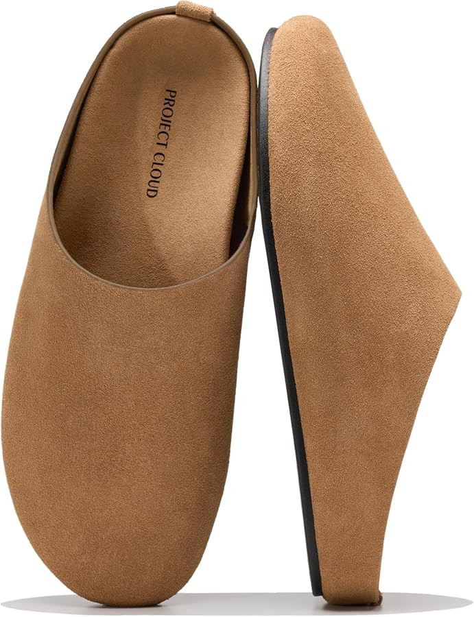 Project Cloud 100% Genuine Suede Clogs for Women - Womens Mules & Clogs | Amazon (US)