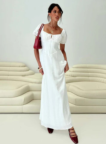 Summer Song Maxi Dress White | Princess Polly US