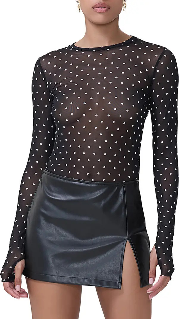 Kaylee Printed Mesh Top | Nordstrom