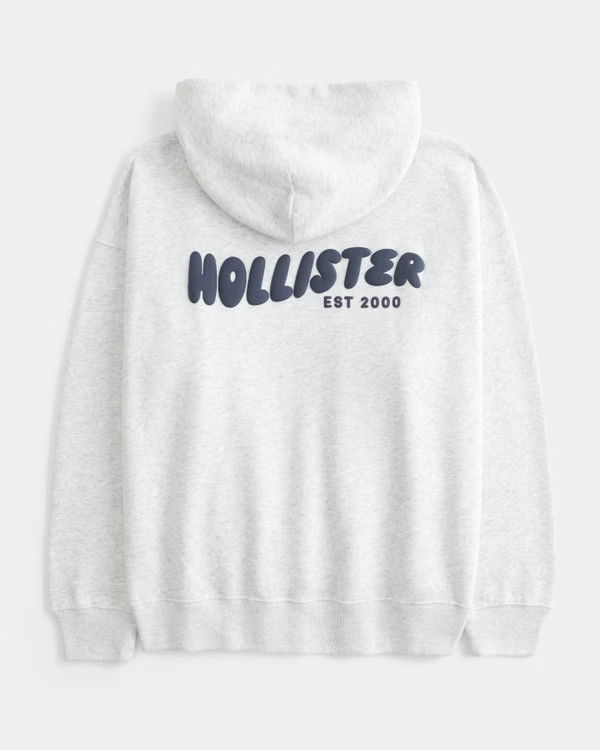 Hollister Feel Good Oversized Logo Graphic Hoodie | Hollister (US)