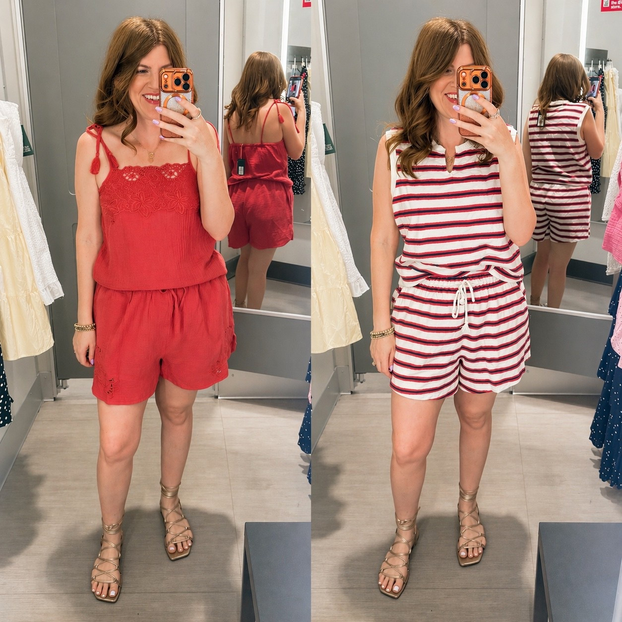 Short sets from target. Size medium. 

Summer outfits. 

#LTKSeasonal #LTKmomlife #LTKootd