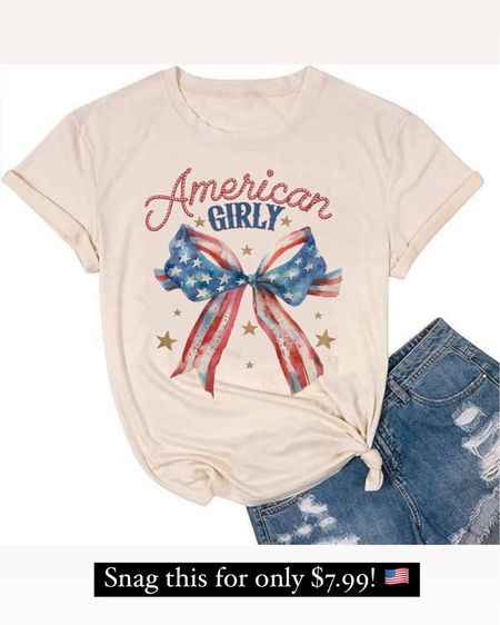 American girly graphic tee! Only $7.99 —can size up for oversized fit!
USA graphic tees for the 4th of July! 🇺🇸❤️

#LTKStyleTip #LTKSaleAlert #LTKFindsUnder50