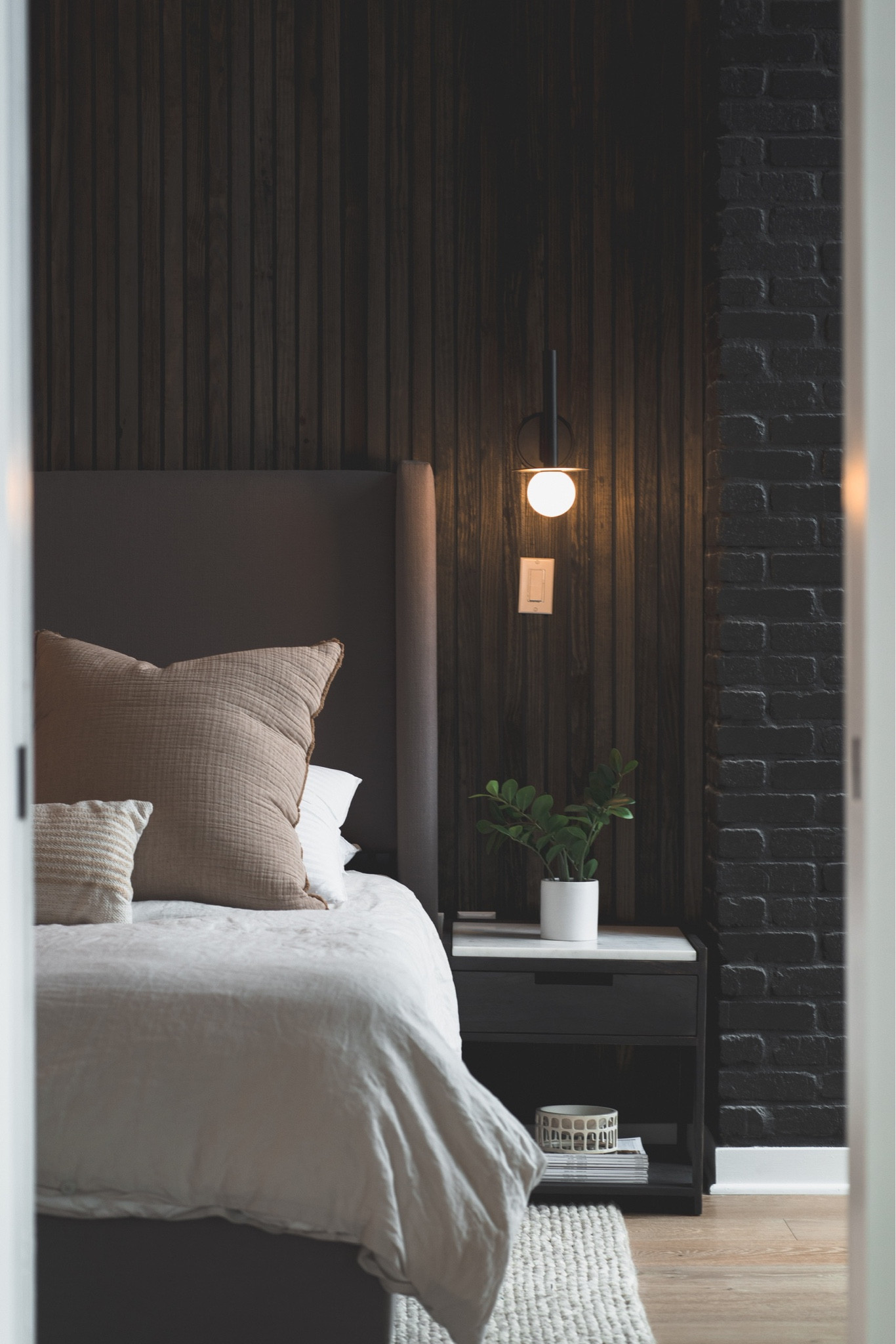 a moody master ♟️ #cb2 #wayfair #parachutehome #targethome #hausofblack #blairboddinteriors