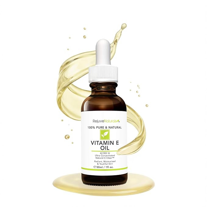 Vitamin E Oil - 100% Pure & Natural, 42,900 IU. Repair Dry, Damaged Skin from Surgery & Acne, Age... | Amazon (US)