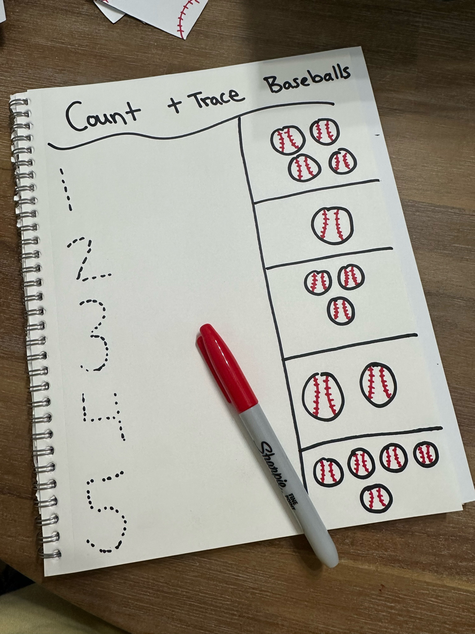 Baseball themed counting for toddler learning! 

Toddler mom // toddler learning // Amazon find // toddler activities // learning journal