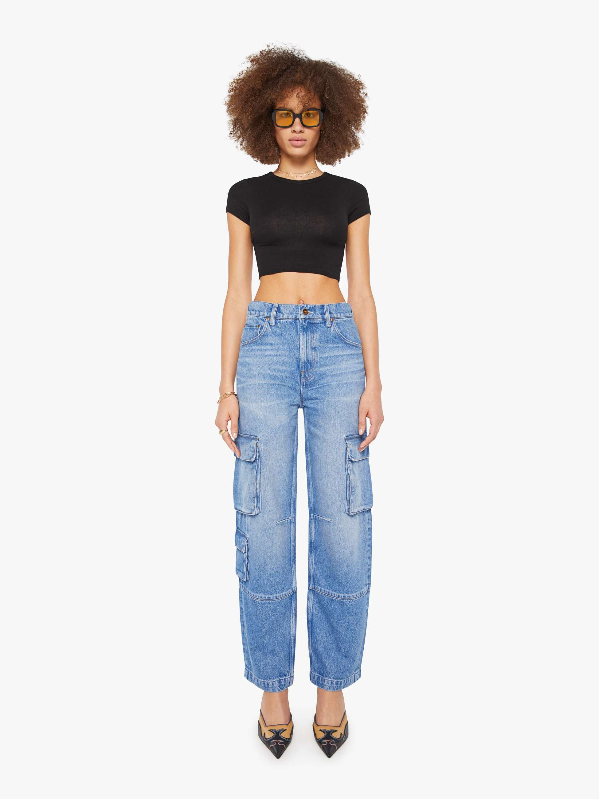 SNACKS! The Side Dish Cargo Skimp - Out To Lunch | Mother Denim