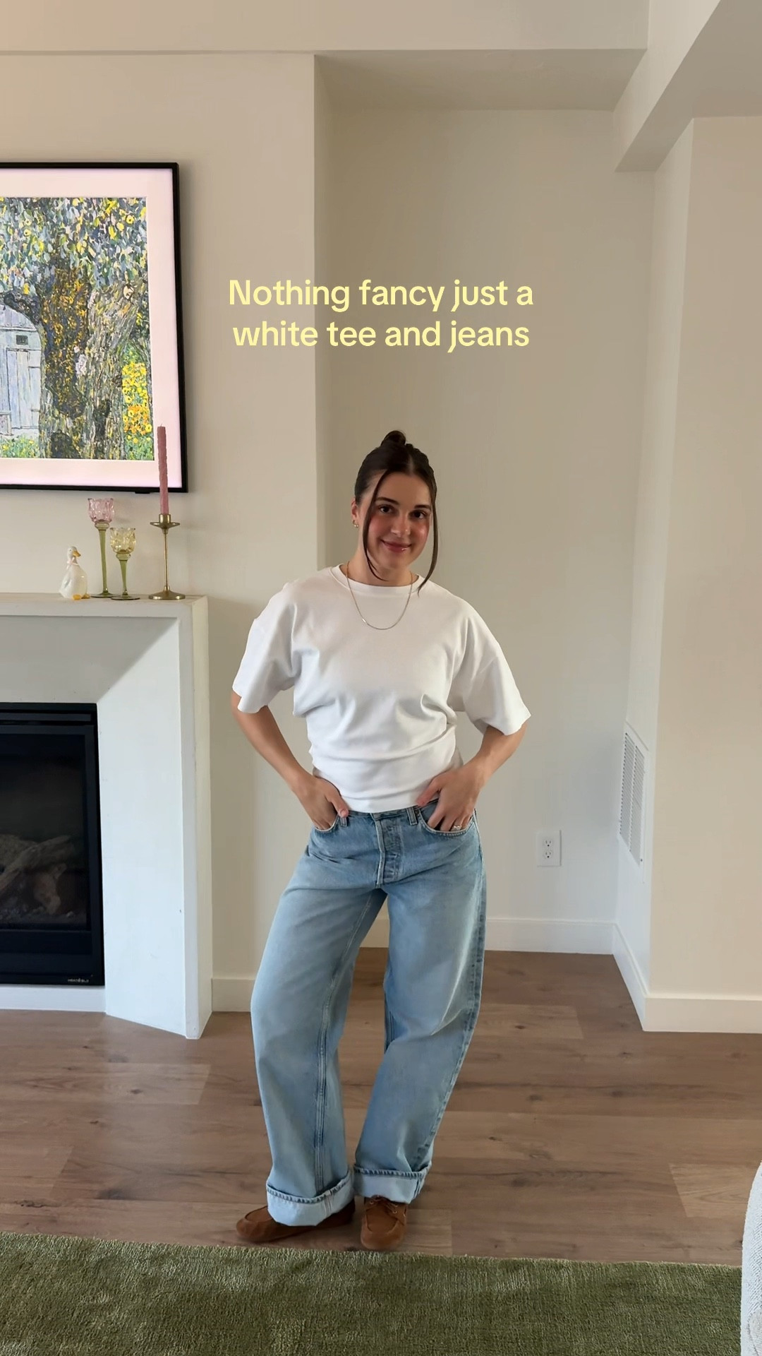 XS white tee and 26 arc jeans! White tee runs a little big 🤍👖

#LTKootd #LTKSpringSale