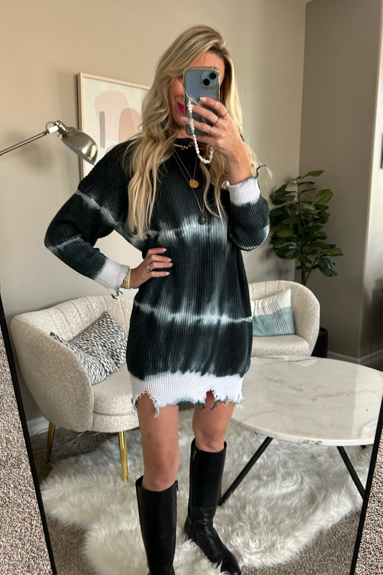 This sweater dress is beyond comfy. And the distressed look really makes this sweater dress stand out!  

#LTKstyletip #LTKMostLoved #LTKfindsunder100