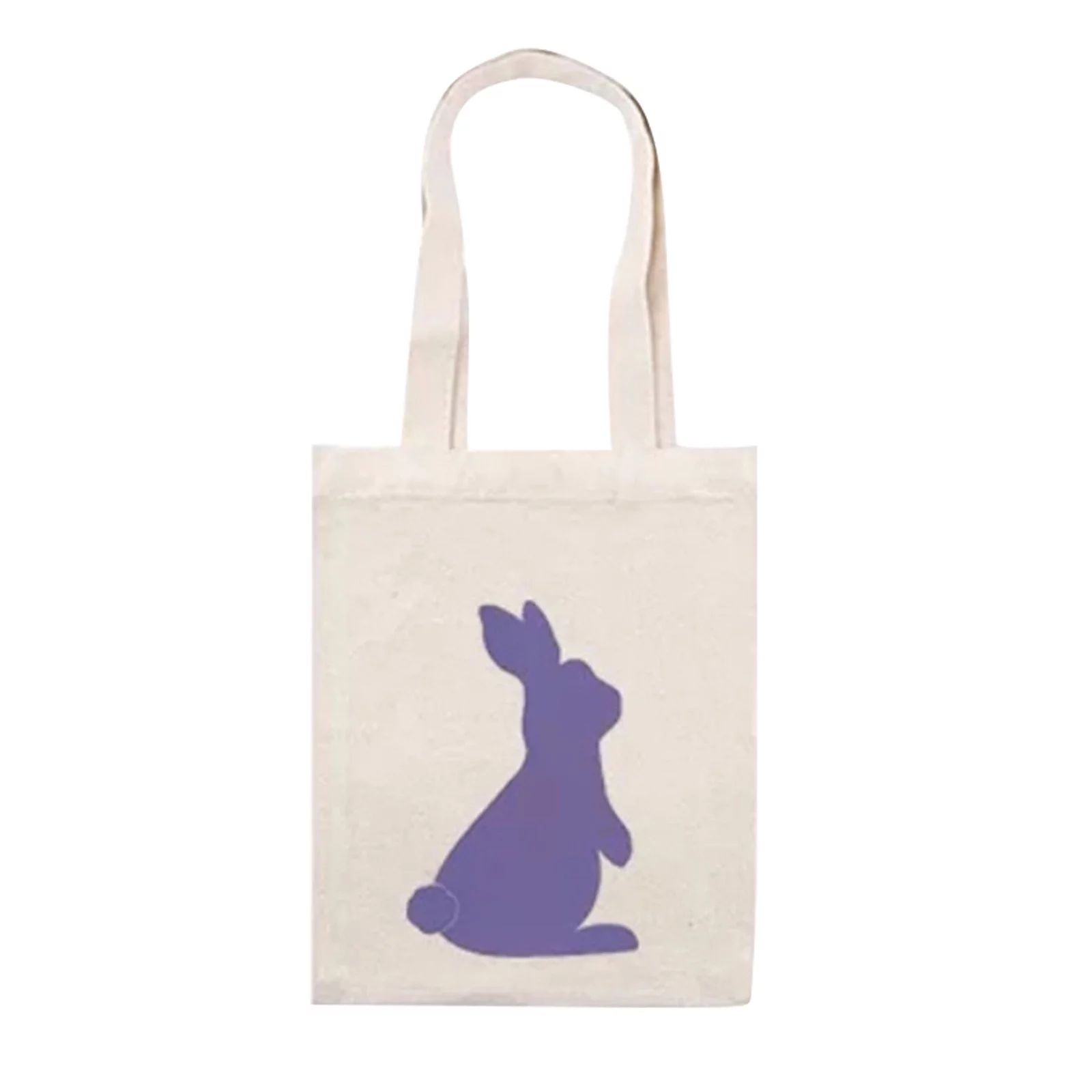 Clearance!SDJMa Easter Basket Bags Easter Egg Bunny Gifts Happy Easter Rabbit Tote Bag with Handl... | Walmart (US)
