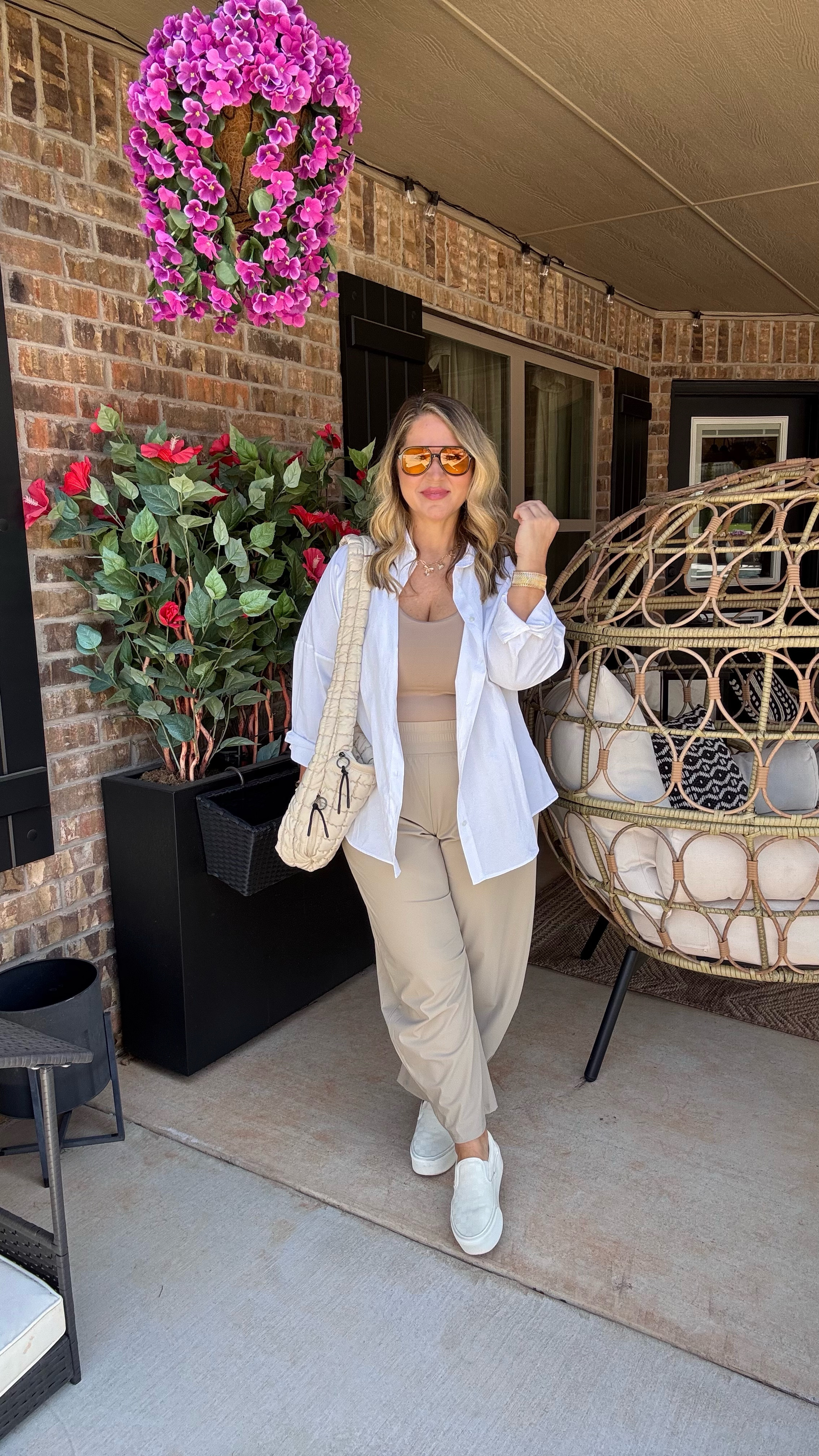 Top and tank size large 
Pants size medium 
Shoes tts 

#LTKMidsize #LTKOver40 #LTKStyleTip