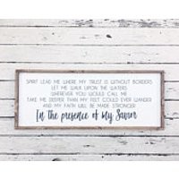 Spirit Lead Me Where My Trust Is Without Borders  Oceans by Hillsong United  Wooden Sign by Terah Bull Designs | Etsy (US)