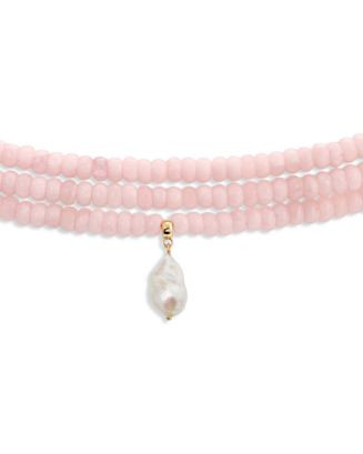Ettika Marina Cultured Freshwater Pearl Charm Stone Beaded Multi Row Choker Necklace, 13-18" | Bl... | Bloomingdale's (US)