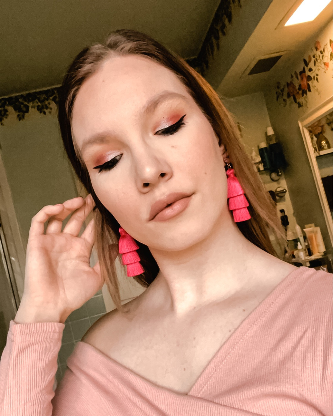 Current makeup faves 🥰 Todays makeup look featuring these statement earrings. 

#LTKbeauty #LTKSeasonal #LTKunder100
