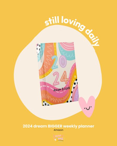 Planning for greatness! ✨ Still head over heels for my 2024 Dream Bigger Planner. It's not just a planner, it's a roadmap to turning dreams into reality! 📔💫 #DreamBigger #PlannerObsessed #2024Goals