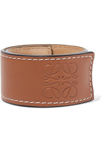 Loewe - Embossed Leather Bracelet - Tan | NET-A-PORTER (US)