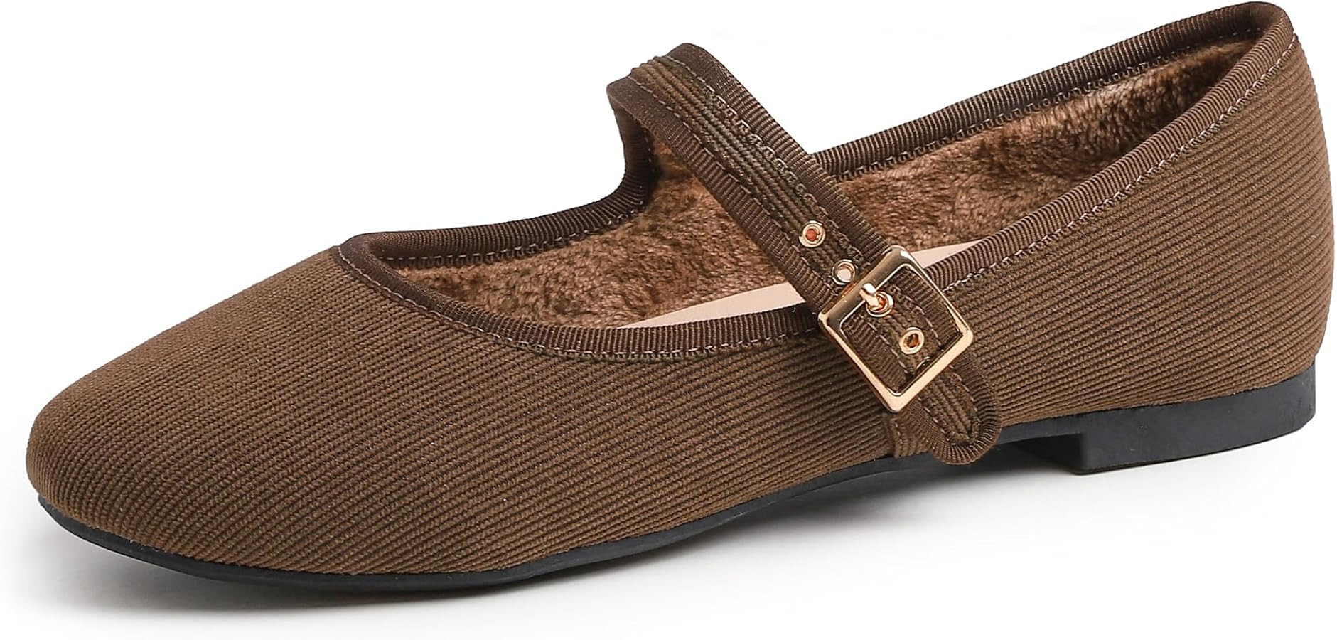 Feversole Women's Soft Cushion Extra Padded Comfort Round Toe Mary Jane Metal Buckle Fashion Ball... | Amazon (CA)