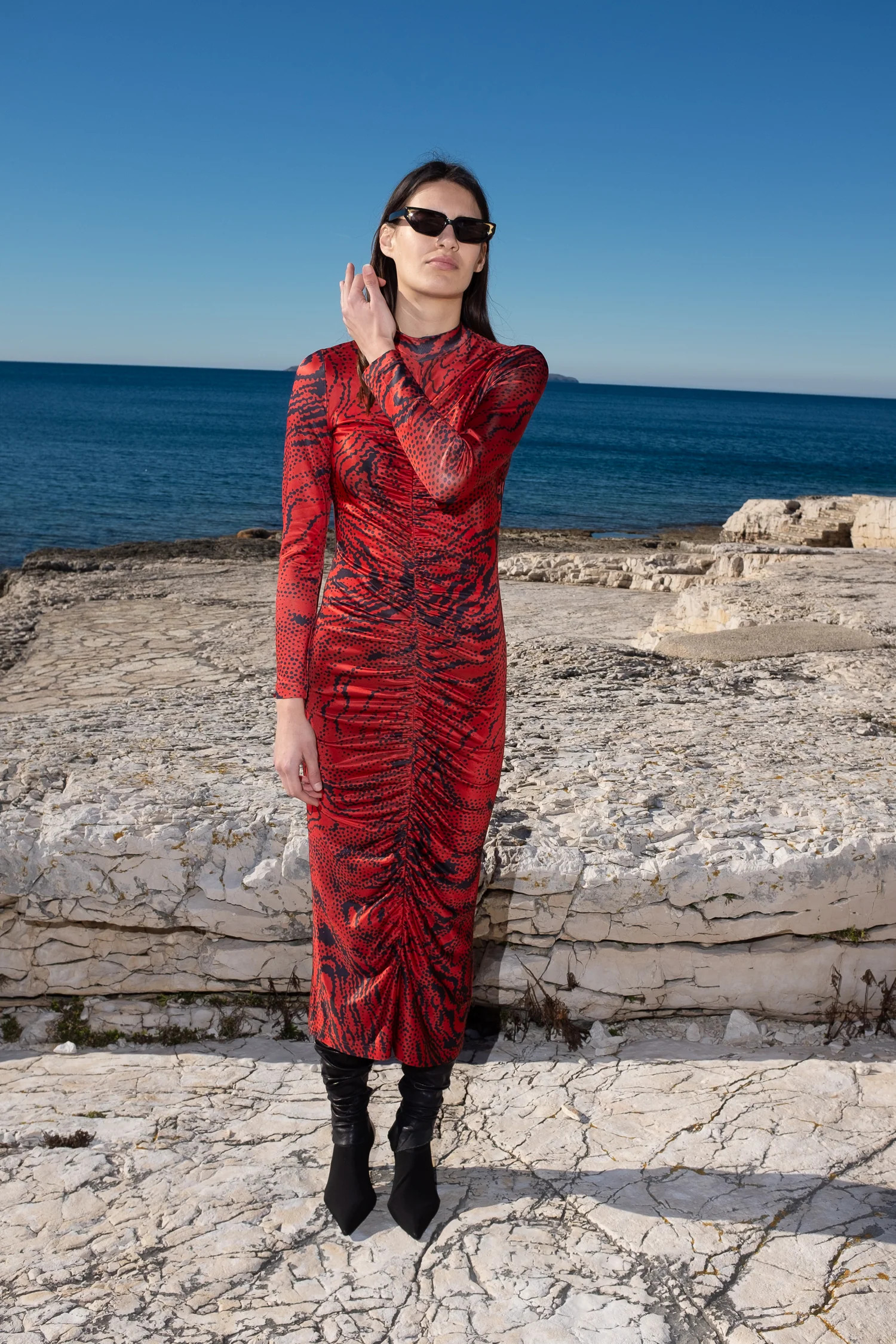 Alonia Dress - Zora Red | Untitled in Motion