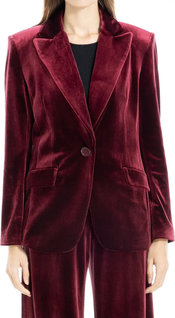 Peak Lapel Velvet Blazer | Nordstrom Rack