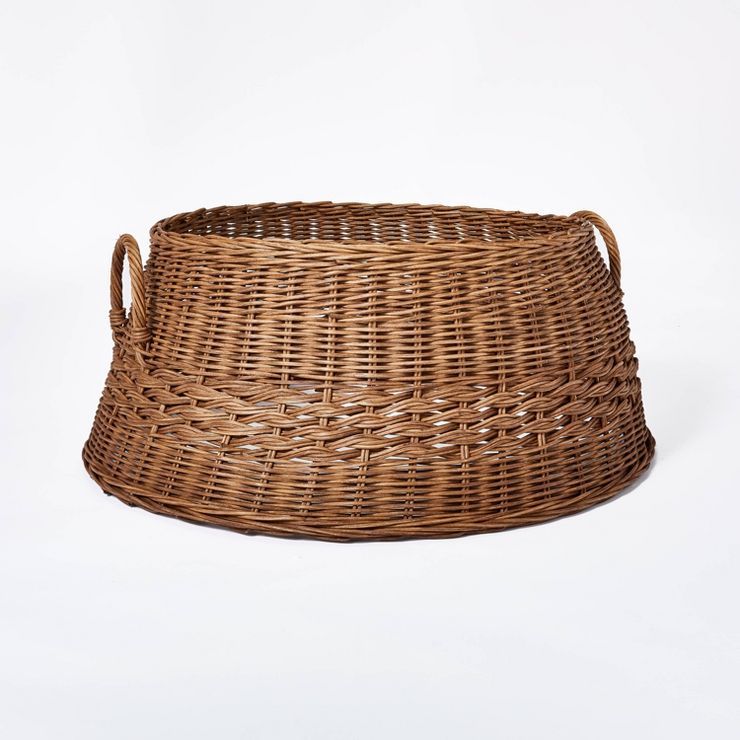 Rattan Woven Tree Cuff Dark Brown - Threshold™ designed with Studio McGee | Target