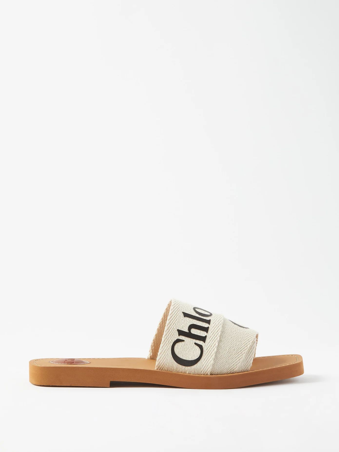 Woody canvas and leather slides | Matches (US)