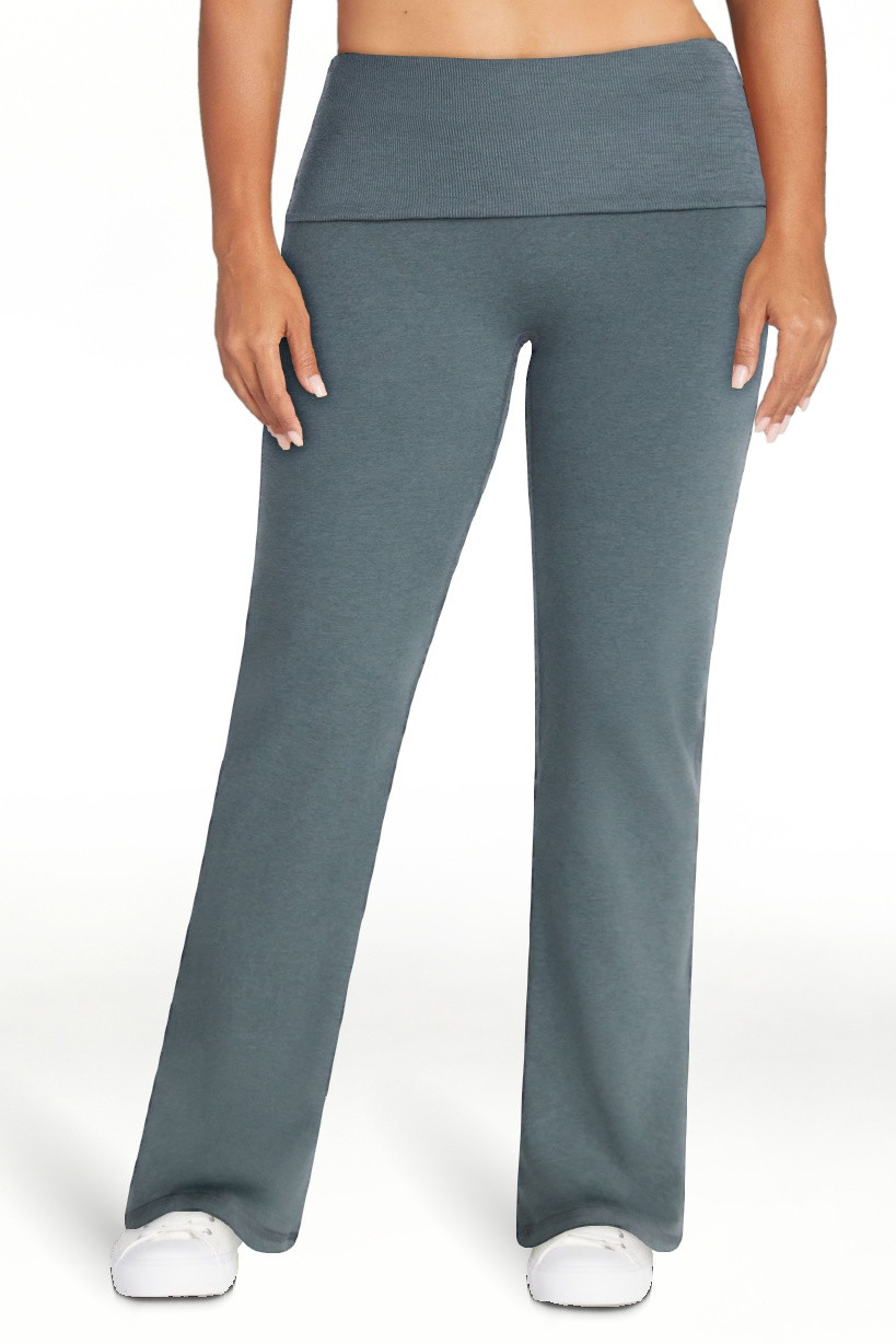 Athletic Works Women's ButterCore Flare Leggings with Fold Over Waist, 31" Inseam, Sizes XS-XXL | Walmart (US)