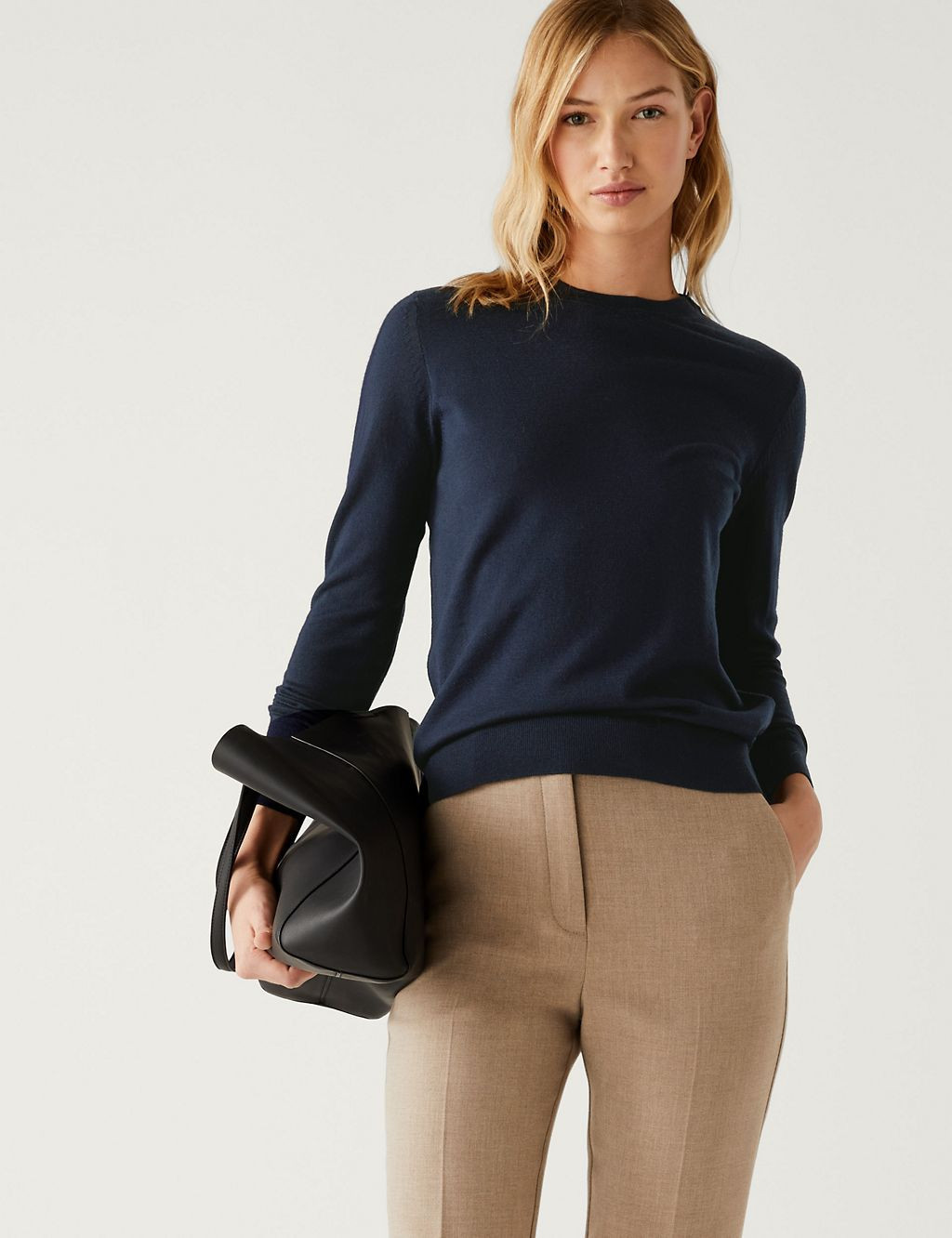 Pure Merino Wool Crew Neck Jumper | Marks & Spencer (UK)