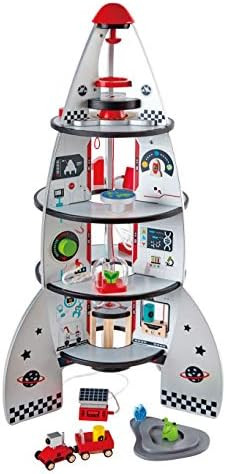 Four Stage Toddler Rocket Ship Playset by Hape | Award Winning Wooden Spaceship Toy with Real Lif... | Amazon (CA)