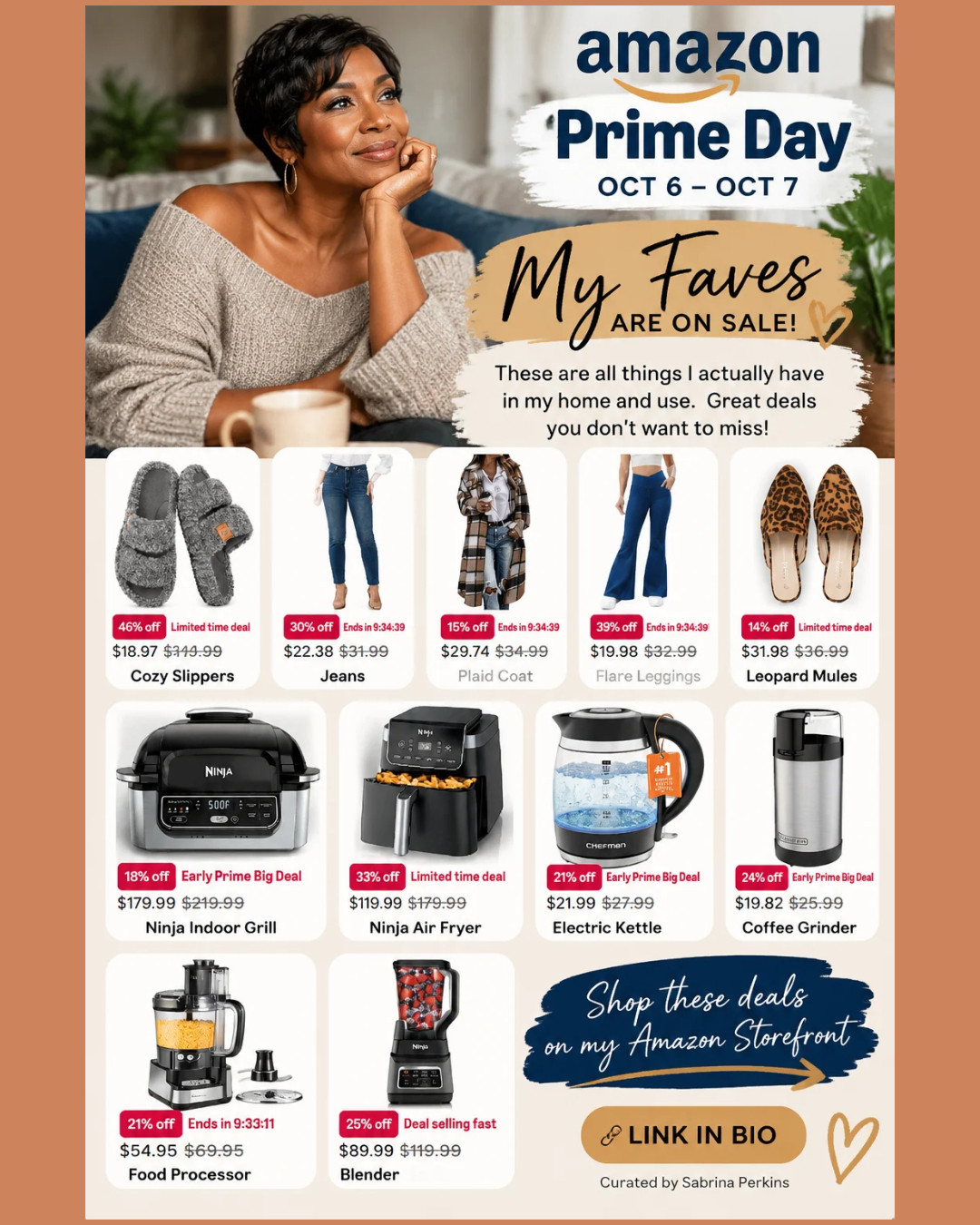 My Amazon Faves Are ON SALE! 🛍️
These are all things I actually own and use in my home, and they’re currently marked down. 🙌🏾
I rounded up some of my favorite finds—from fashion and cozy favorites to kitchen and home essentials.
Prices are showing as sale prices right now, so grab them while they’re discounted! 👀
Tap the links to shop each item. ✨
#AmazonFinds #AmazonDeals #AmazonFavorites #LTKFinds #ShopMyAmazon 

 #LTKootd #LTKmomlife #LTKSaleAlert