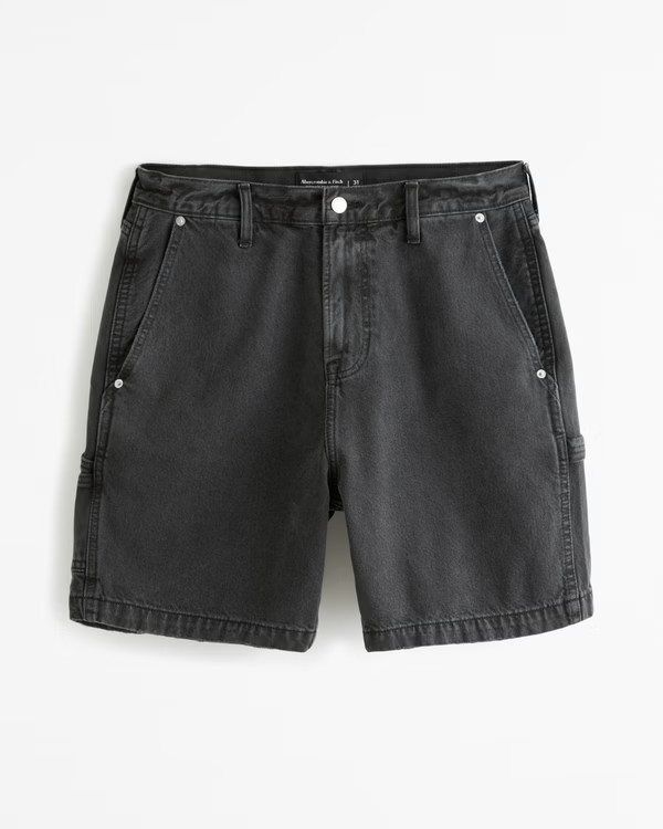 Men's Loose Denim Short | Men's Bottoms | Abercrombie.com | Abercrombie & Fitch (US)