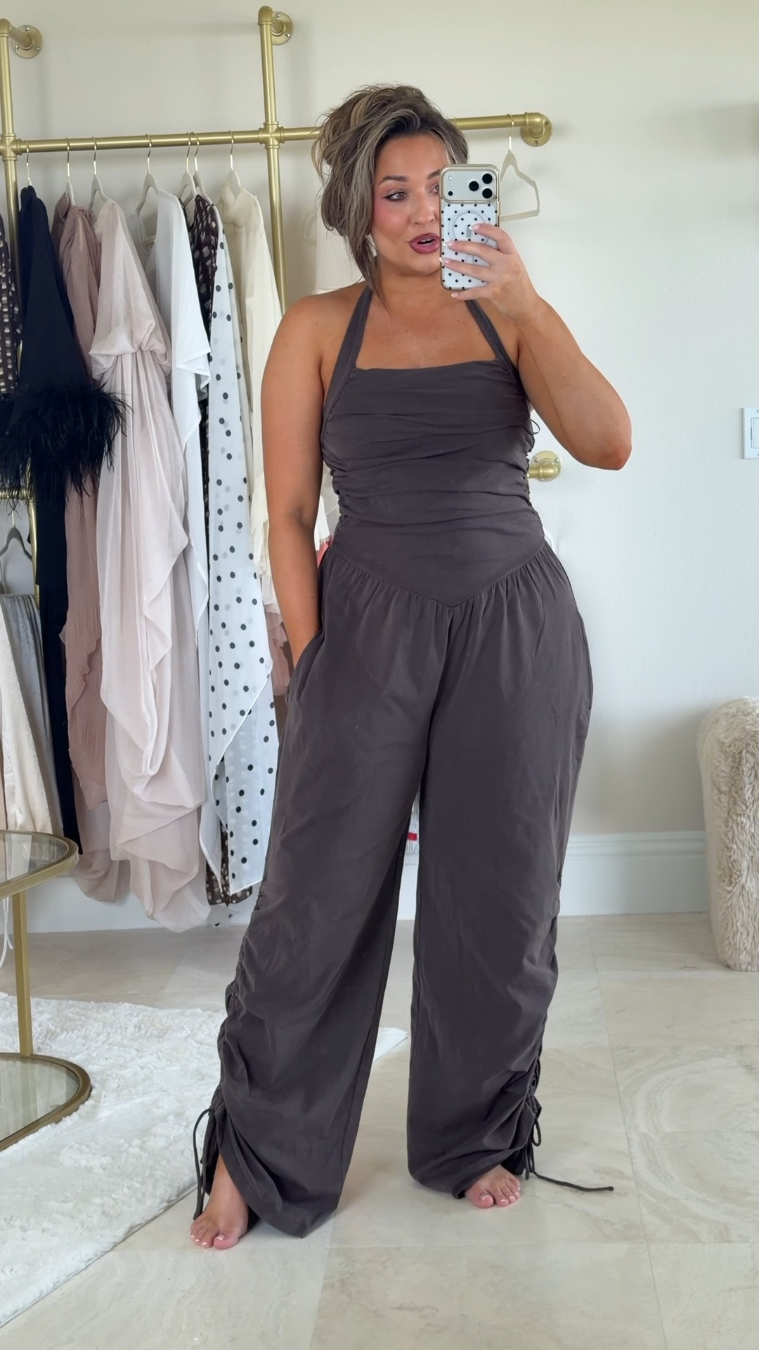 The comfiest travel jumpsuit! It’s so cutie and cozy. I’m wearing a size large.

#LTKootd #LTKMidsize #LTKgrwm