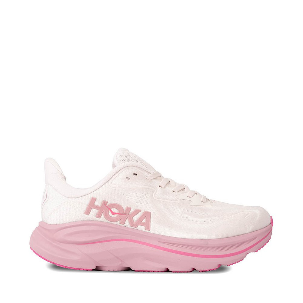 Womens HOKA Clifton 10 Athletic Shoe - Rose Cream / Dried Rose | Journeys
