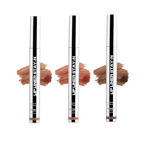 Sacheu Lip Liner Stay-N - Peel Off Lip Liner Tattoo, Peel Off Lip Stain, Long Lasting Lip Stain Peel Off, Infused with Hyaluronic Acid & Vitamin E, For All Skin Types, Core Bundle | Amazon (US)