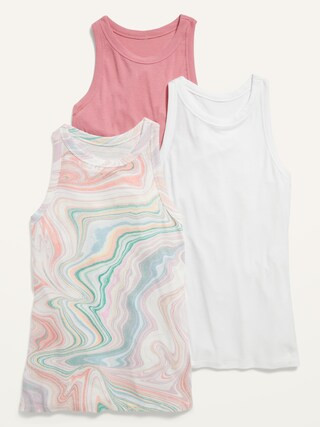 UltraLite Rib-Knit Racerback Tank Top 3-Pack for Women | Old Navy (US)