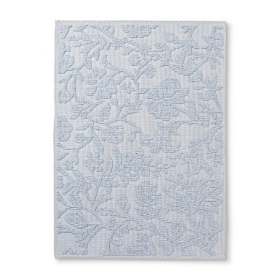 Floral Bath Mat Light Blue - Threshold™ | Target