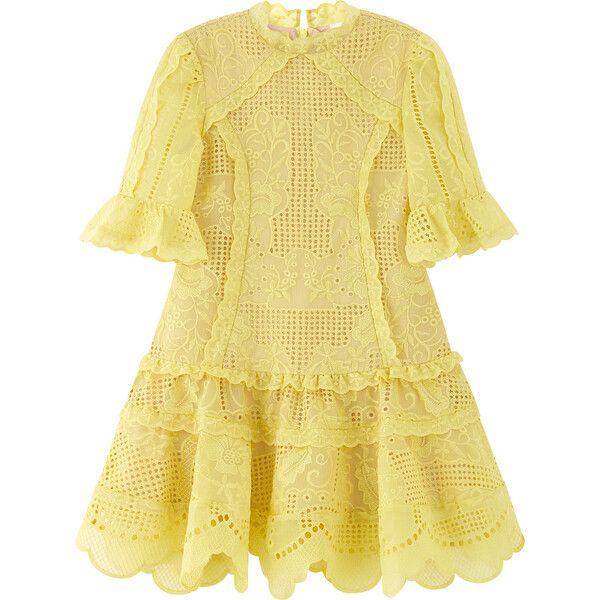Penelope Mini Dress Yellow | Maisonette