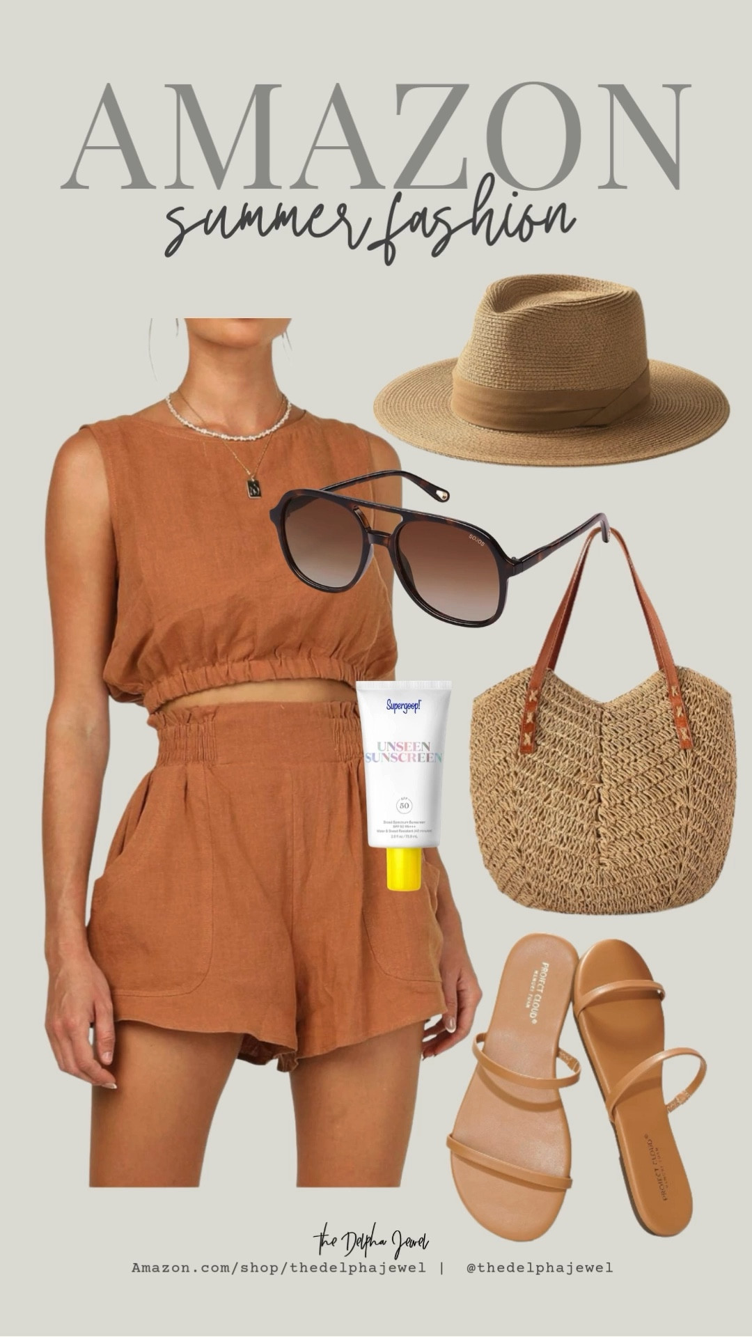 Love this summer outfit inspo 😎 

Straw hat, @Supergoop! unseen sunscreen, crop set, oversized polarized sunglasses

#LTKTravel #LTKootd #LTKMidsize