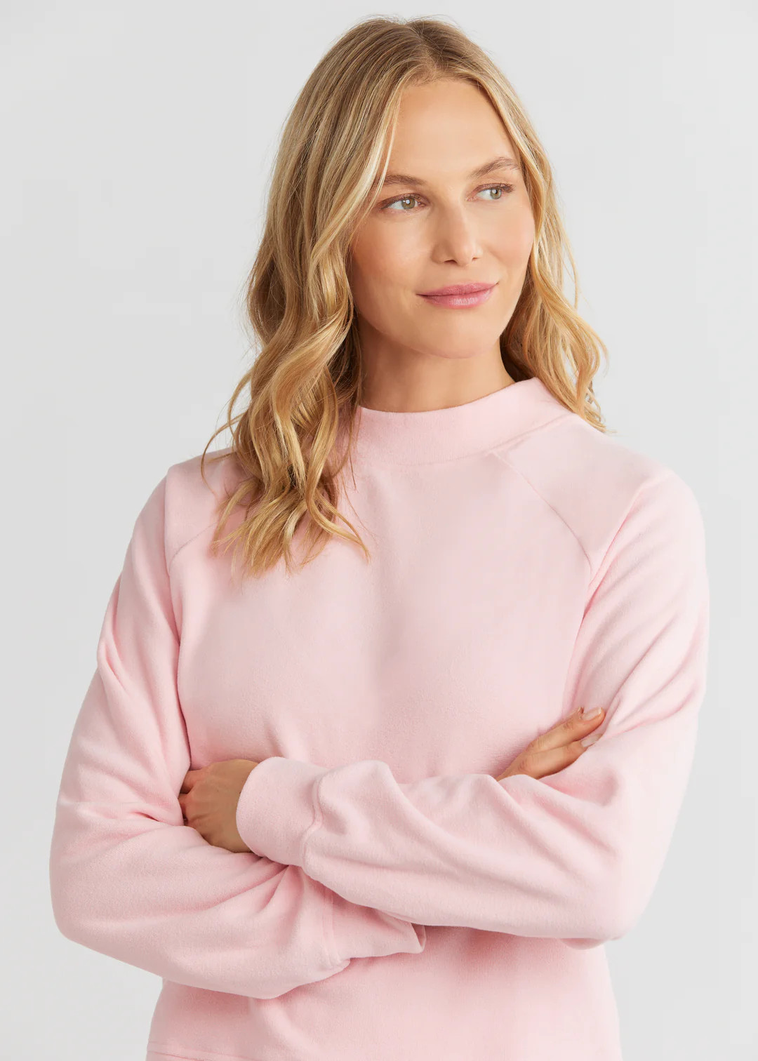 Offshore Crewneck in Terry Fleece (Pink) | Dudley Stephens