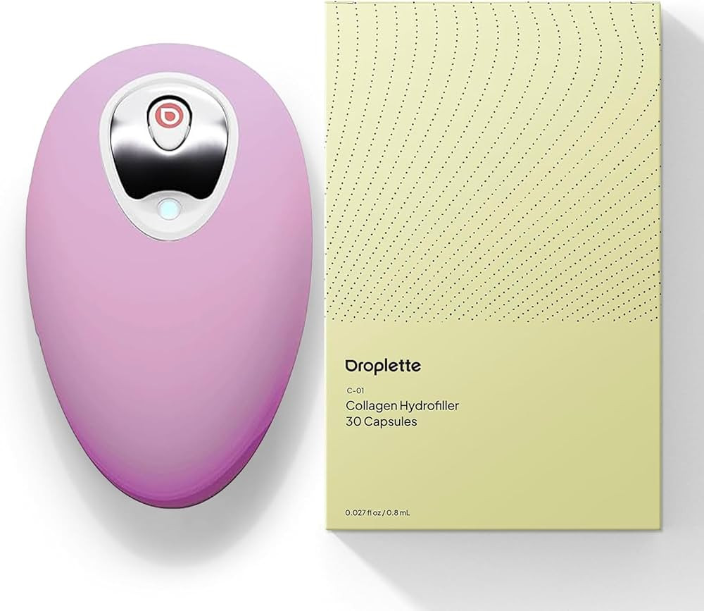 Droplette 2 Micro-Infuser Skin Care Tool (Peony Pink) with Collagen Hydrofiller - Starter Set for... | Amazon (US)