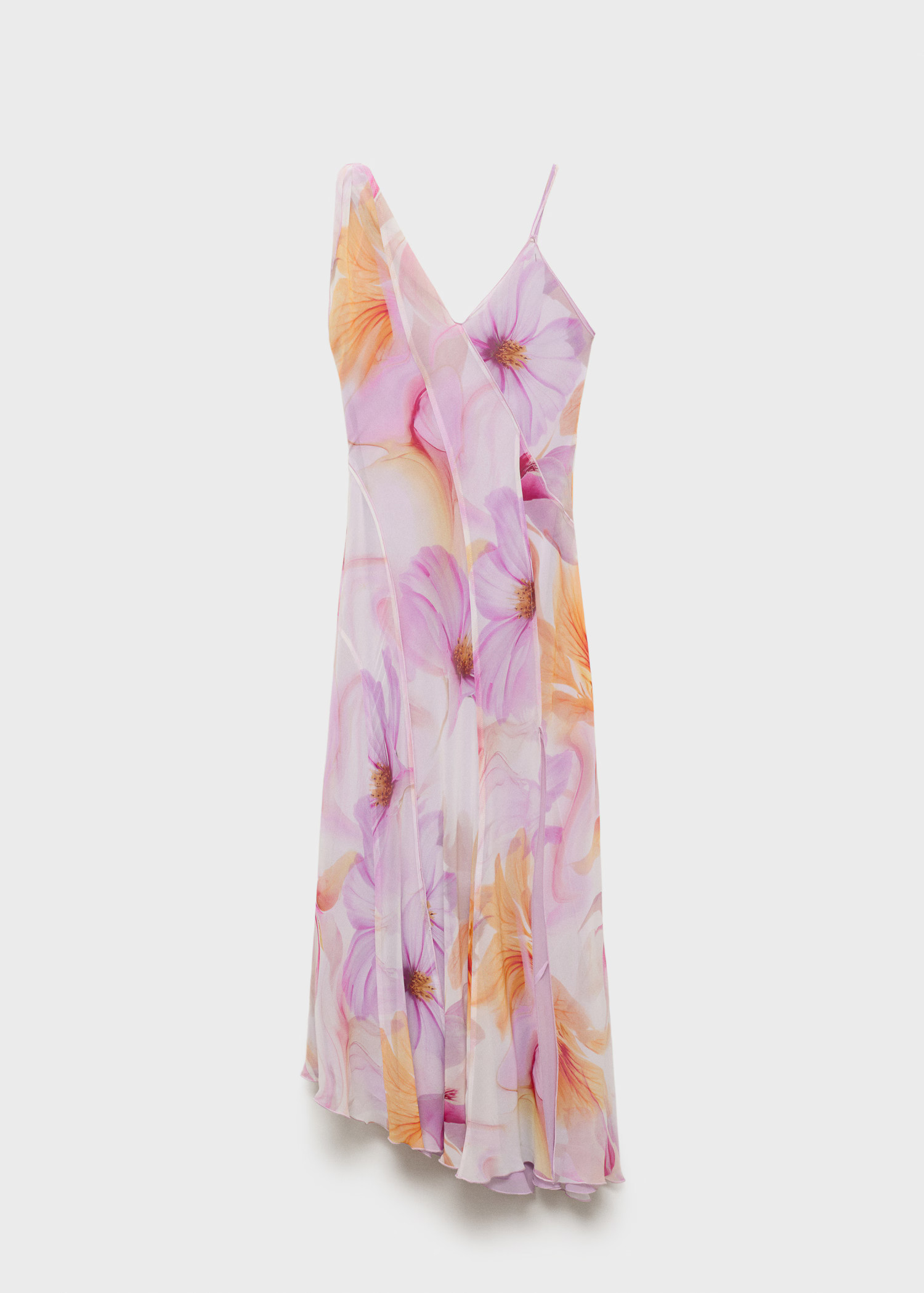 Floral ruffled dress - Women | MANGO United Kingdom | MANGO (UK)