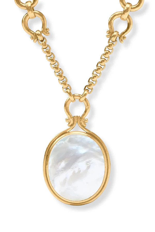 Julie Vos Saratoga MOP Statement Necklace | The Willow Tree